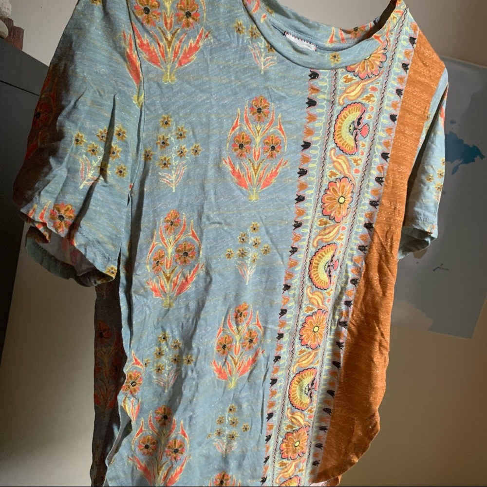 Anthropologie T with HIGH side slits